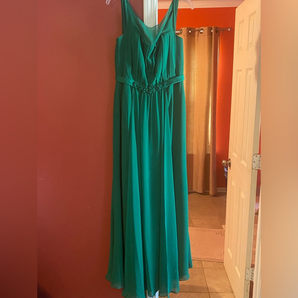 Green Sleeveless Dress, Size 12